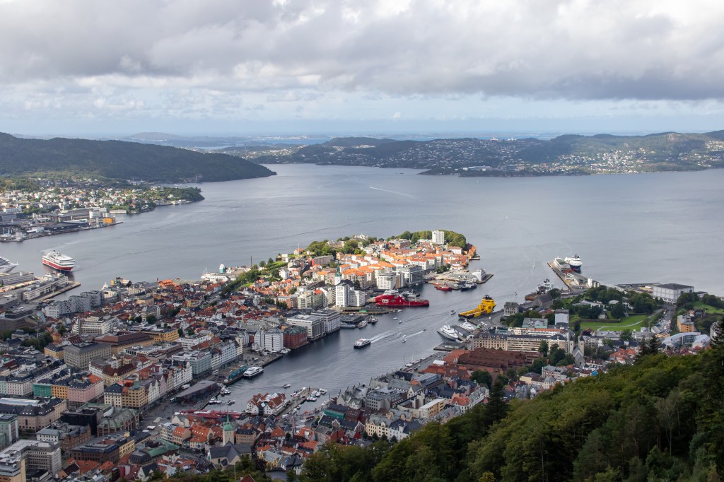 Bergen - Utsikt fra Fløyen